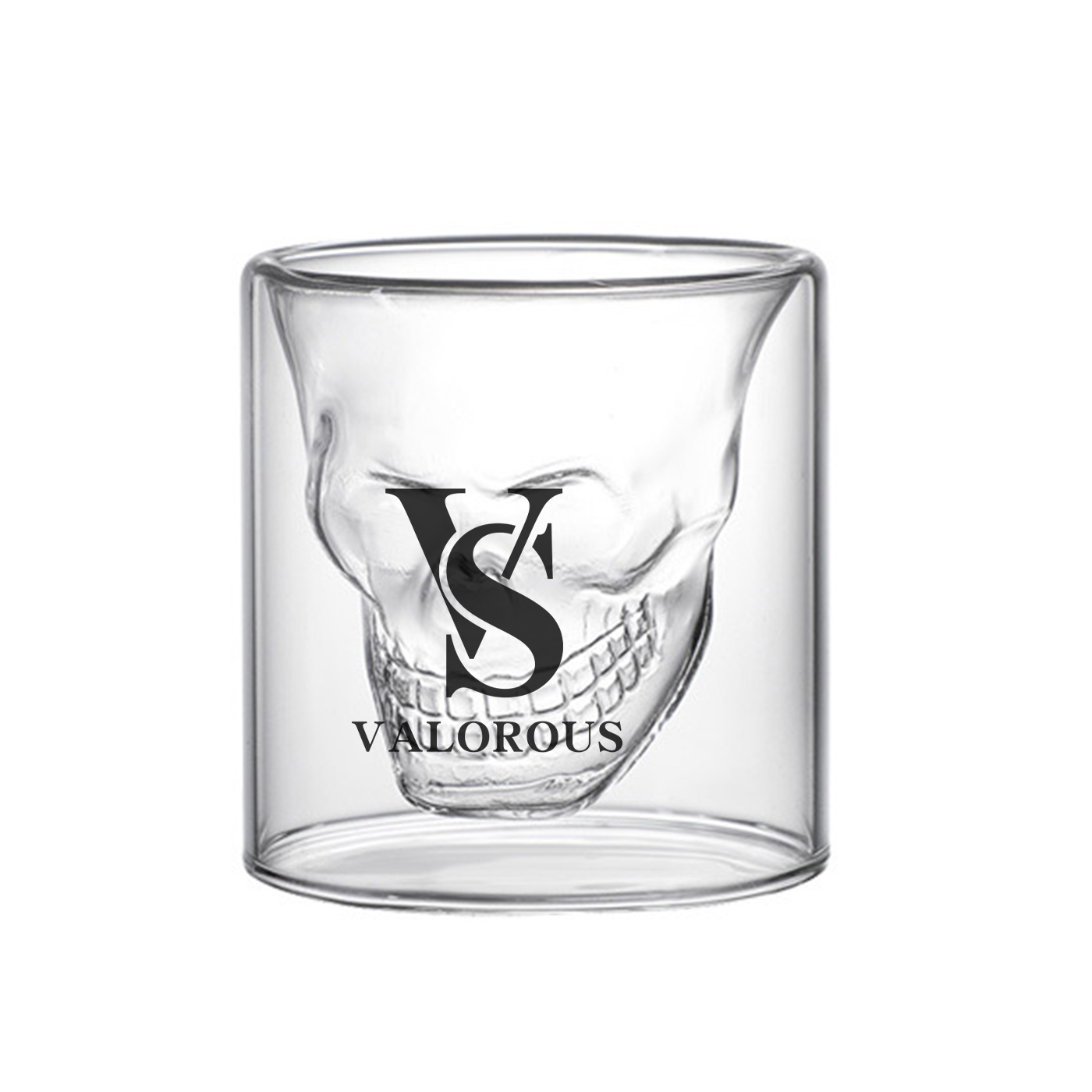  Double Wall Skull Shot Mug