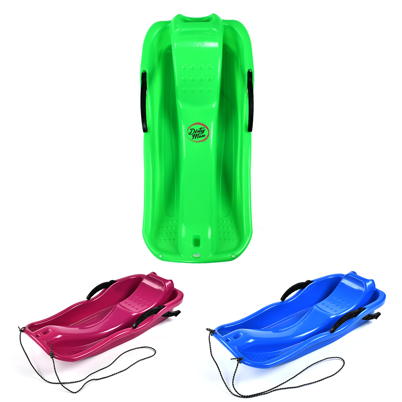 Kids Plastic Toboggan Snow Sled&nbsp;