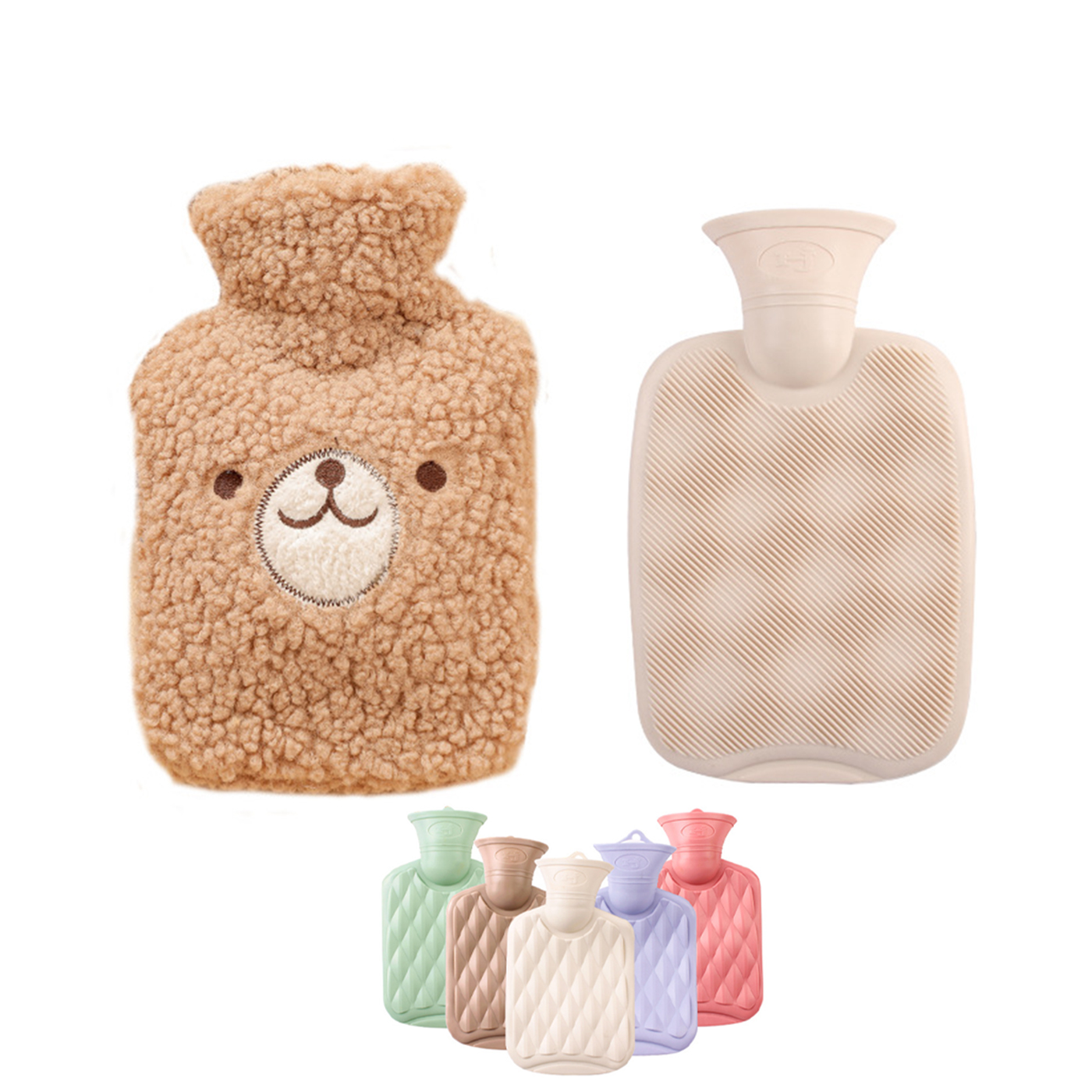 Hot Water Bottle With Soft Cover