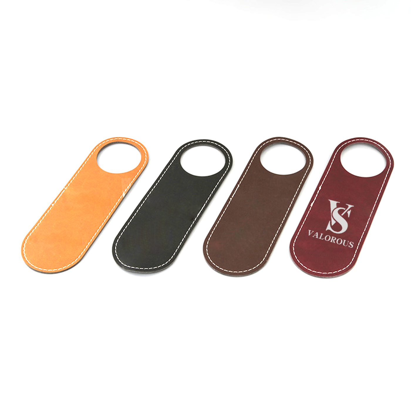 PU Leather Door Hanger Tags