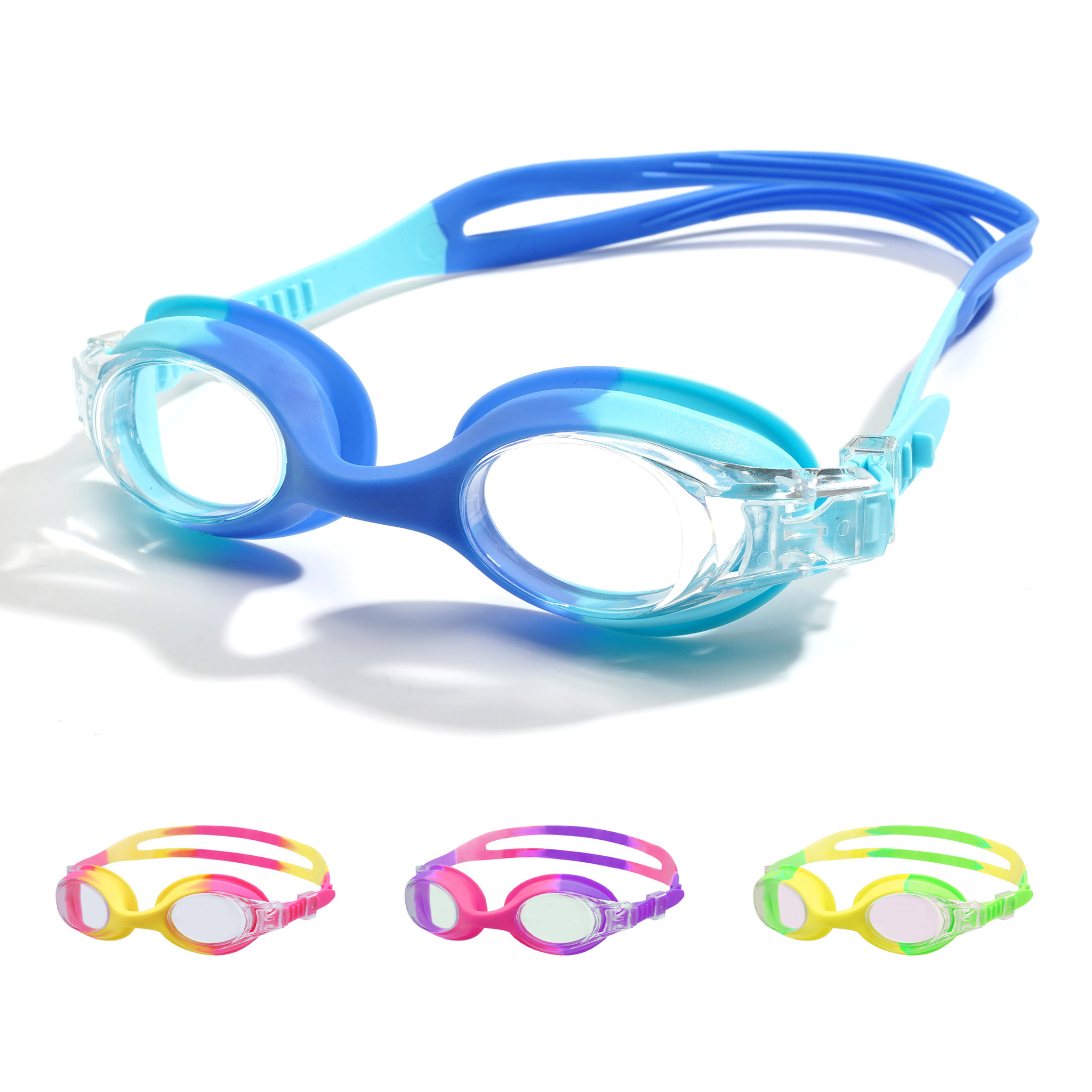 Swim Goggles With Bungee Strap 