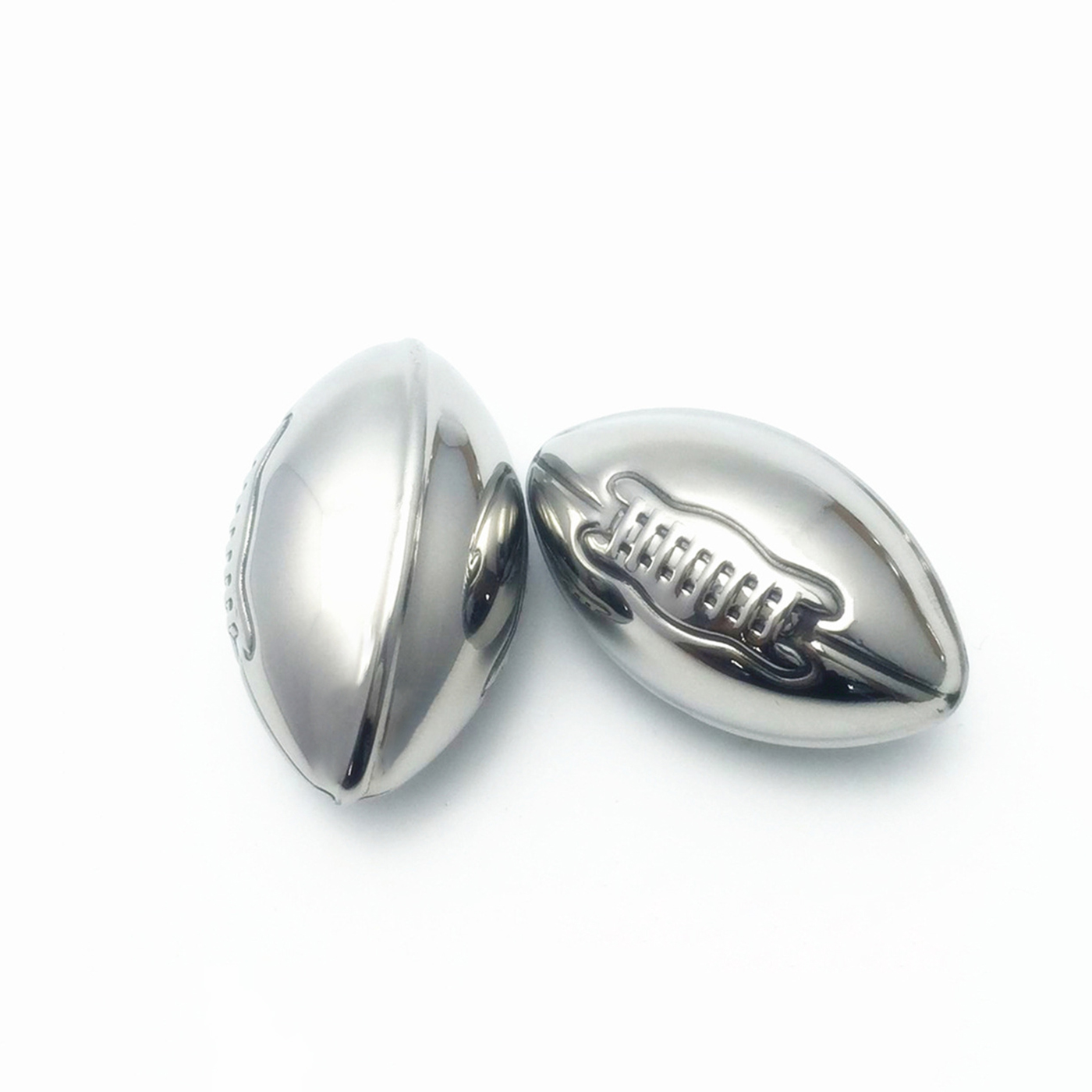 Stainless Steel Footballs Whisky Stones