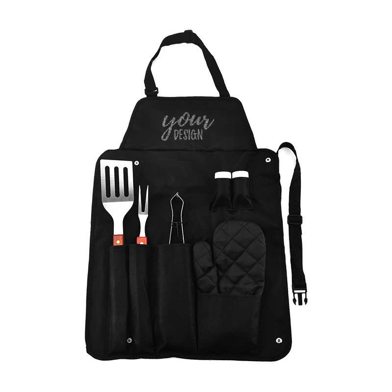 Outdoor Grill Set With Apron
