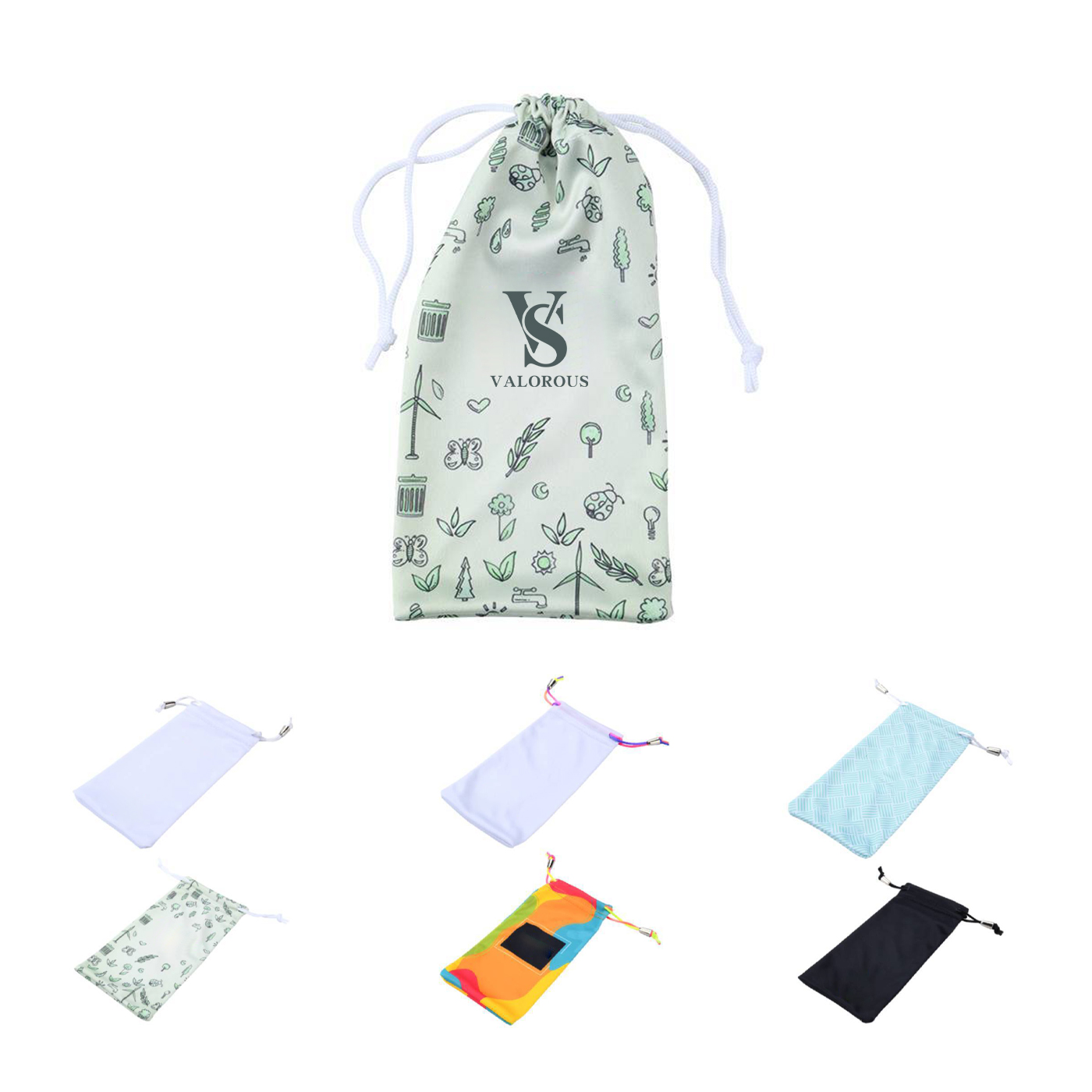  Drawstring Eyewear Sunglasses RPET Pouch