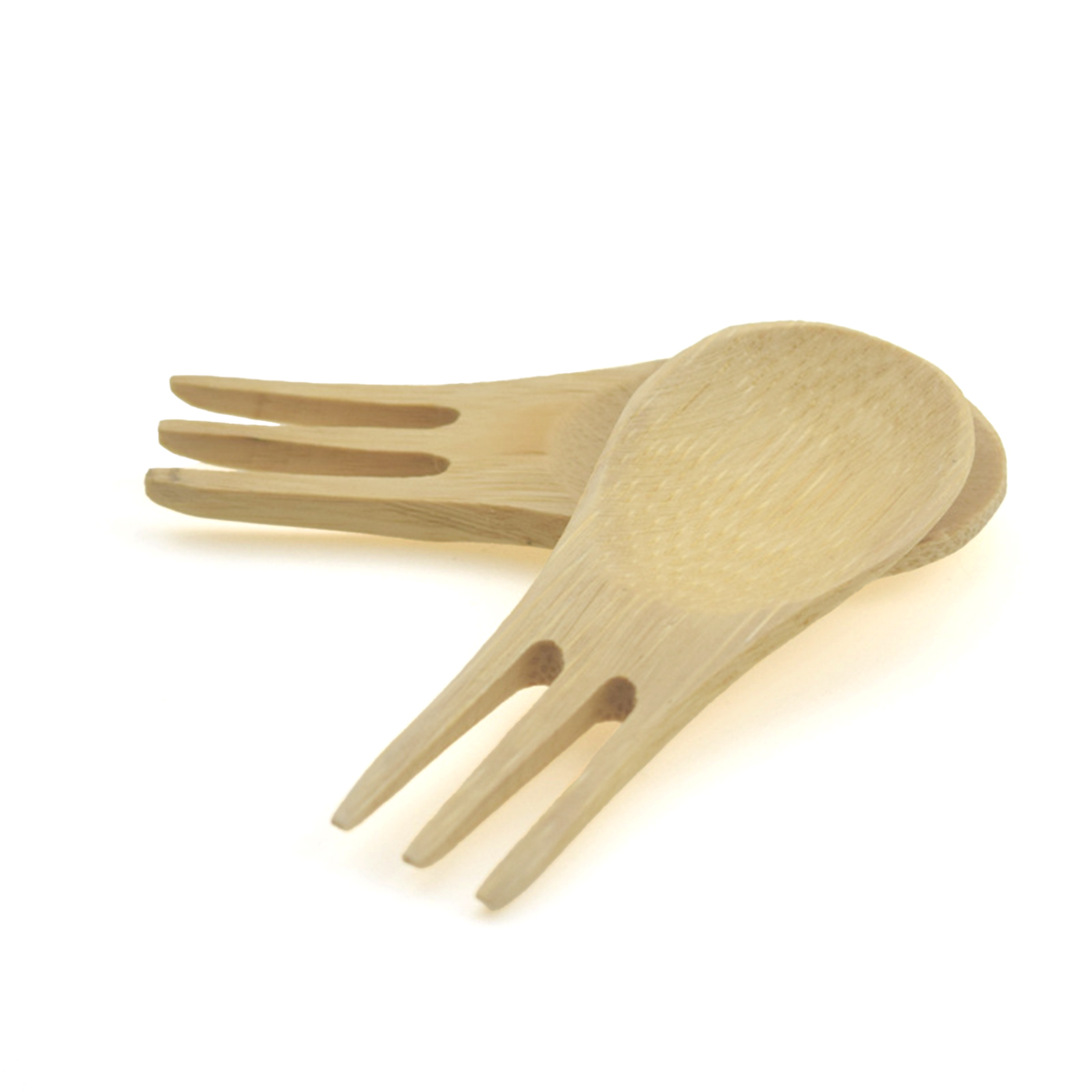 2-in-1 Bamboo Baby Spoon And Fork