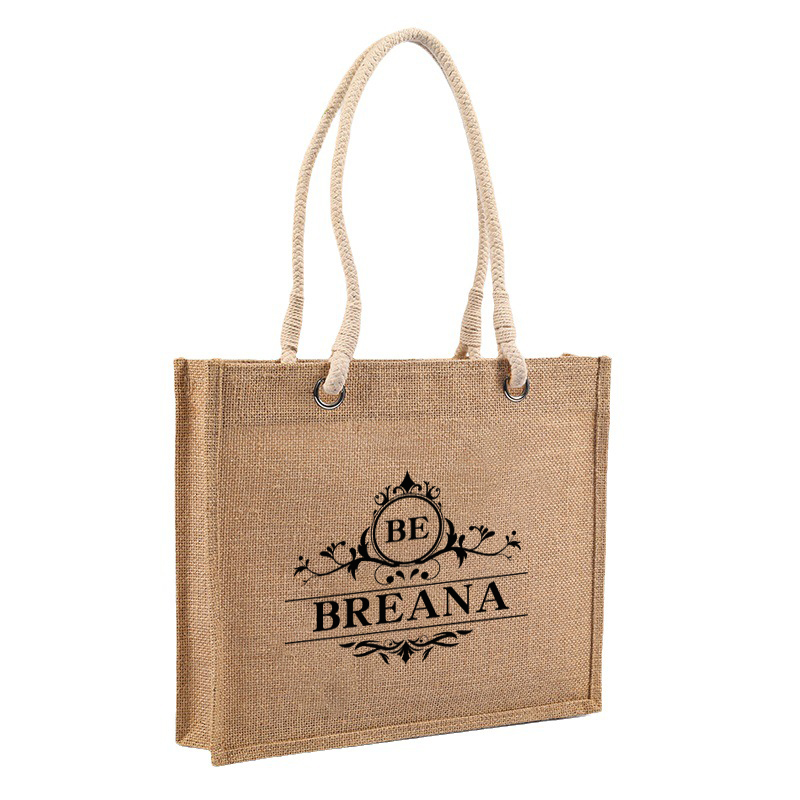 Jute Market Tote Bag With Handles