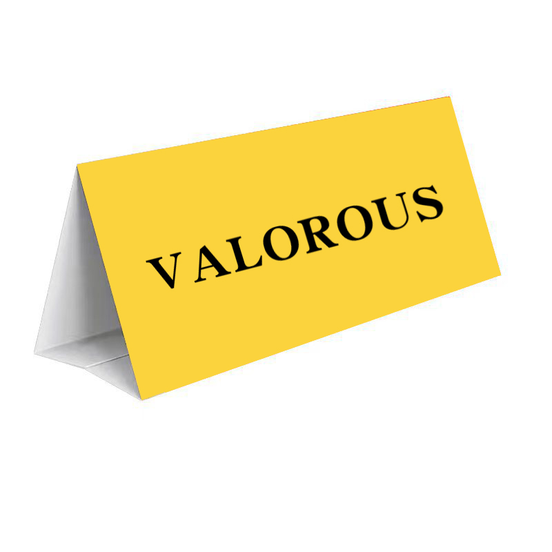 Triangle Double Side Desk Sign