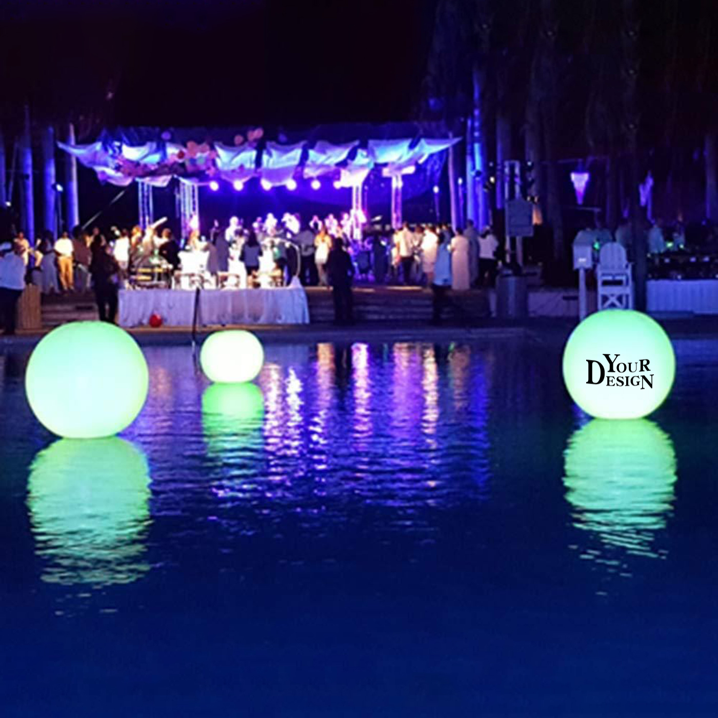 PVC Remote Control Led Flashing Beach Ball 