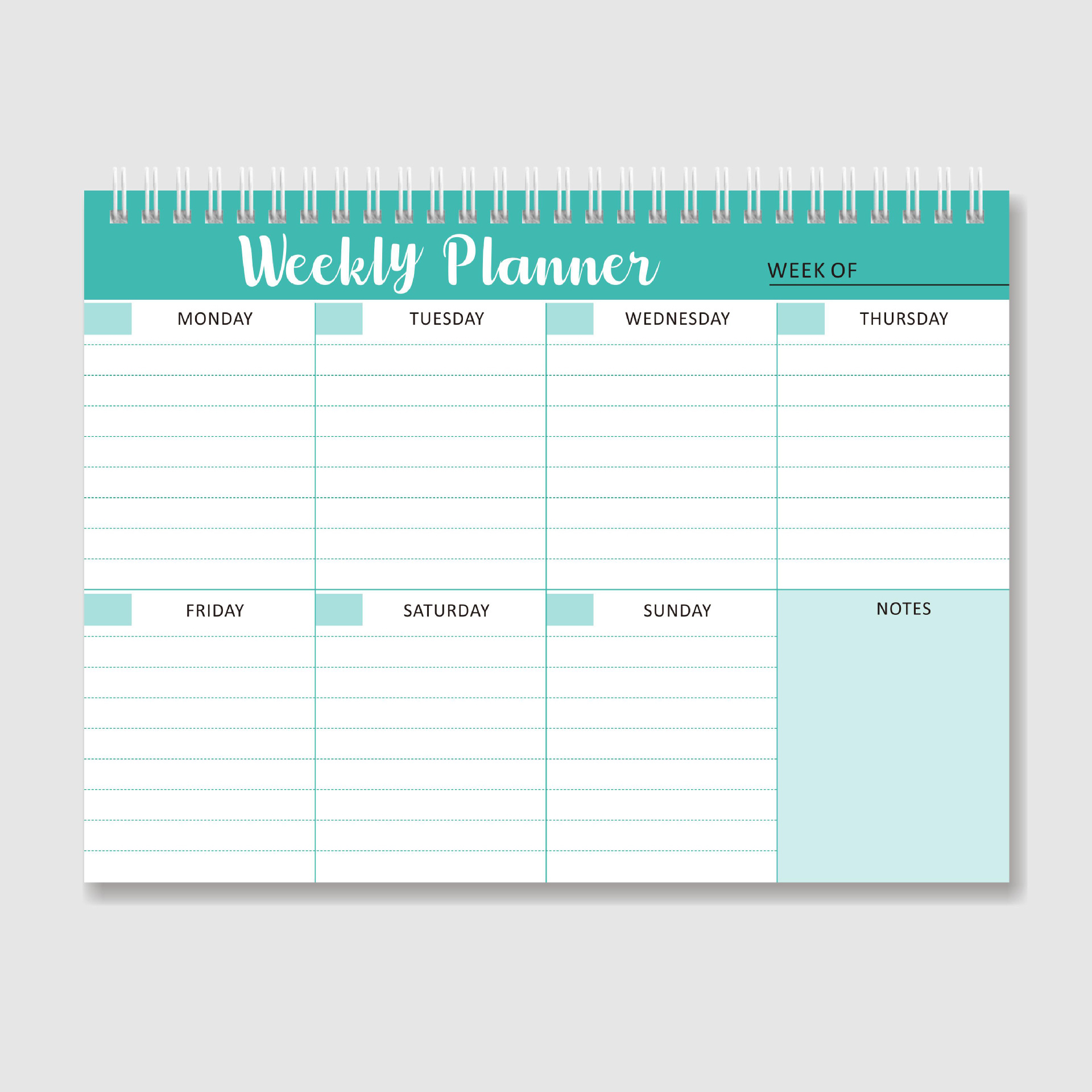 Weekly To Do List Notepad