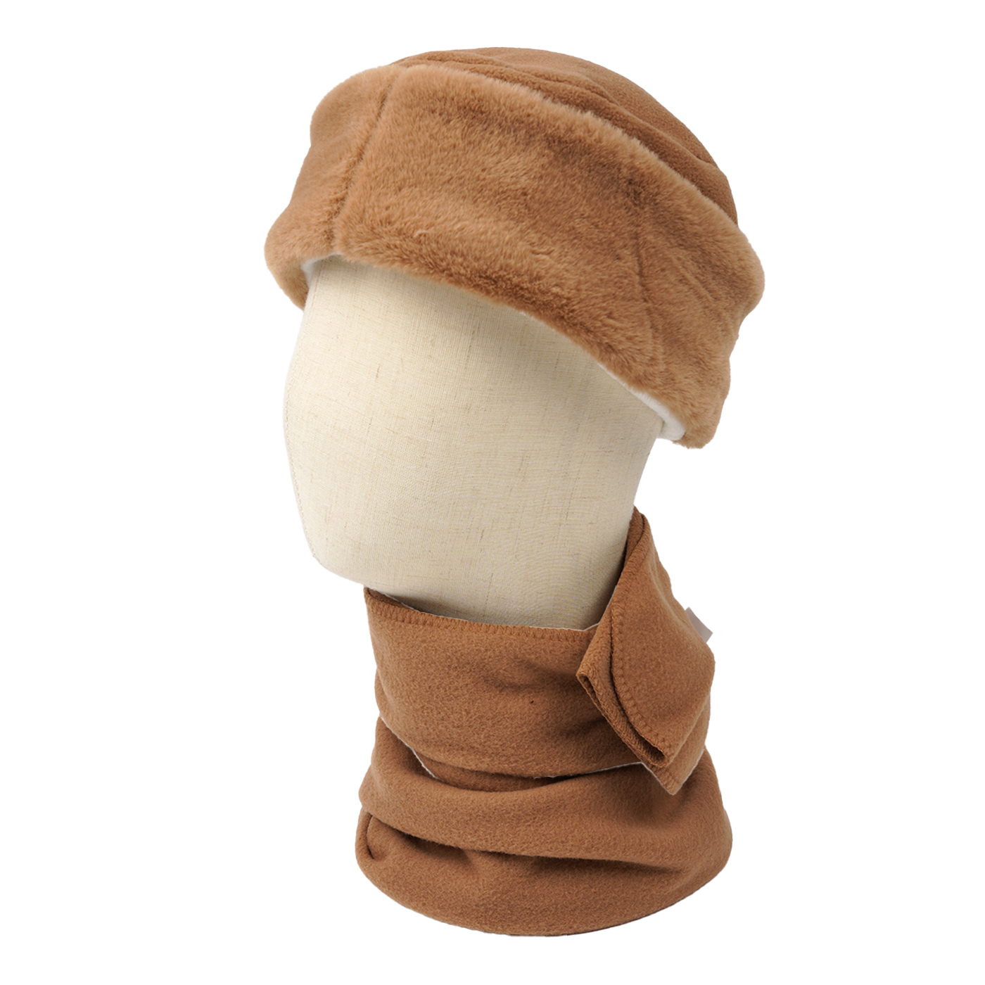 Winter Polar Fleece Scarf Hat Gloves Set