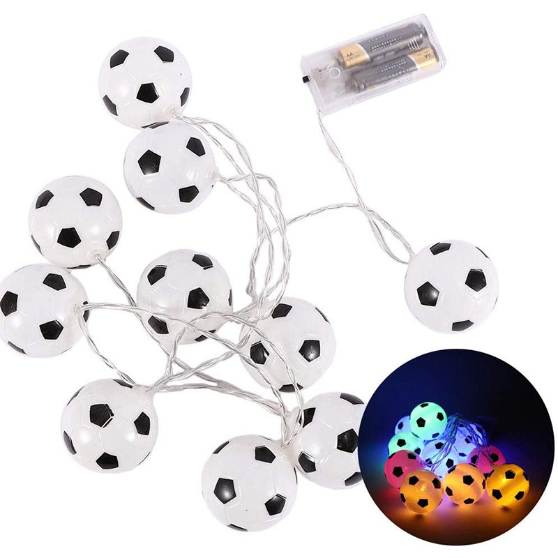 Glow Football Battery LED String Lights