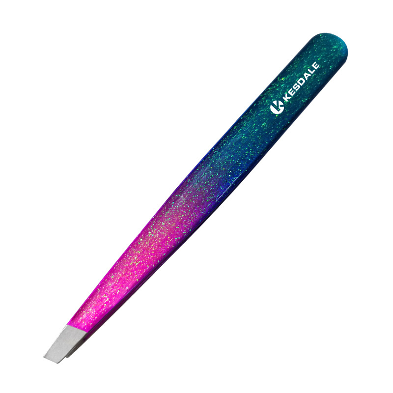 Stainless Steel Slant Tip Tweezer 