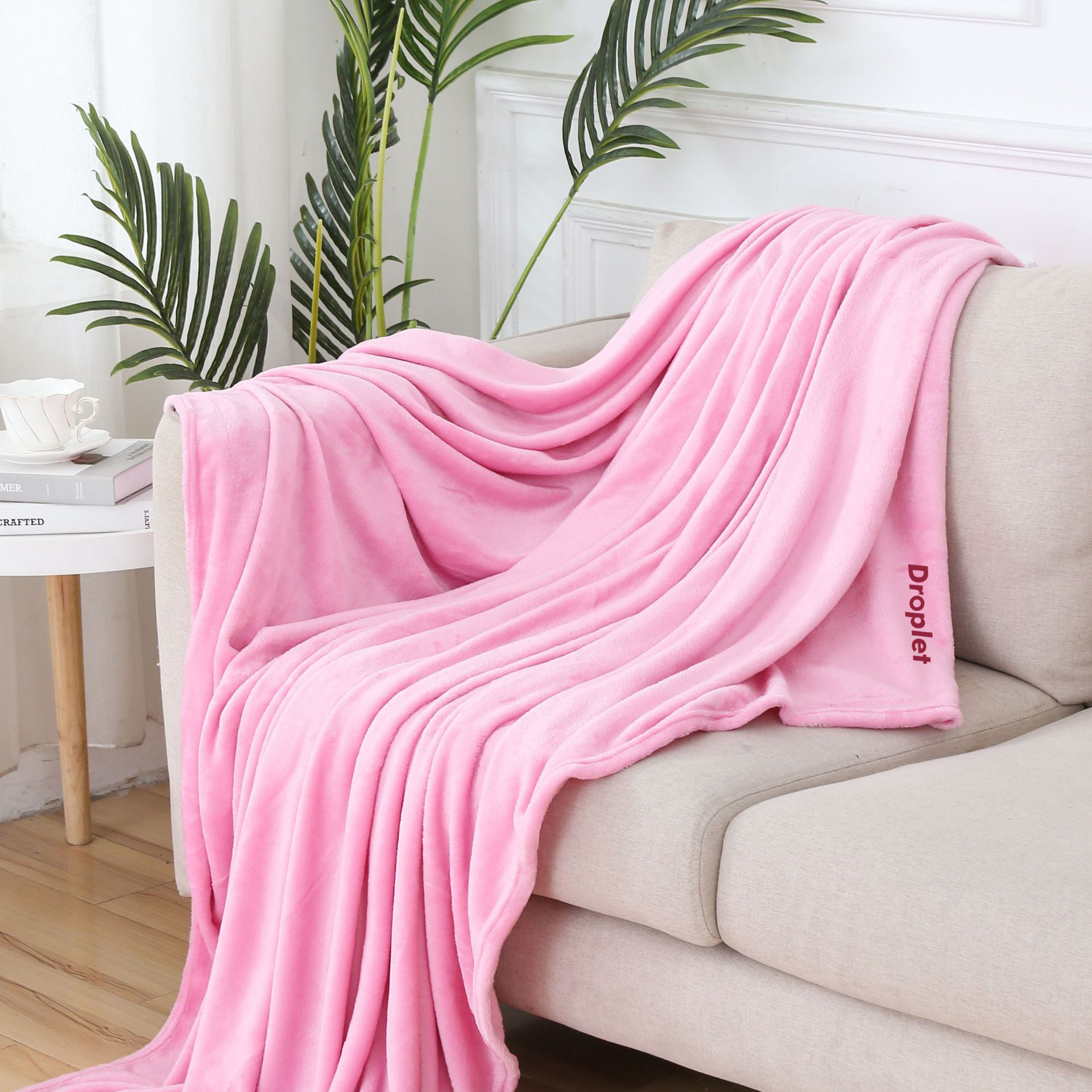 Lightweight Flannel Throw Blanket