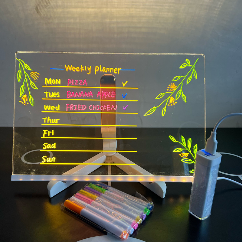 Light Up Dry Erase Board