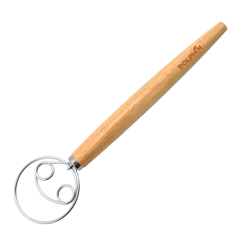 Wooden Handle Bread Whisk