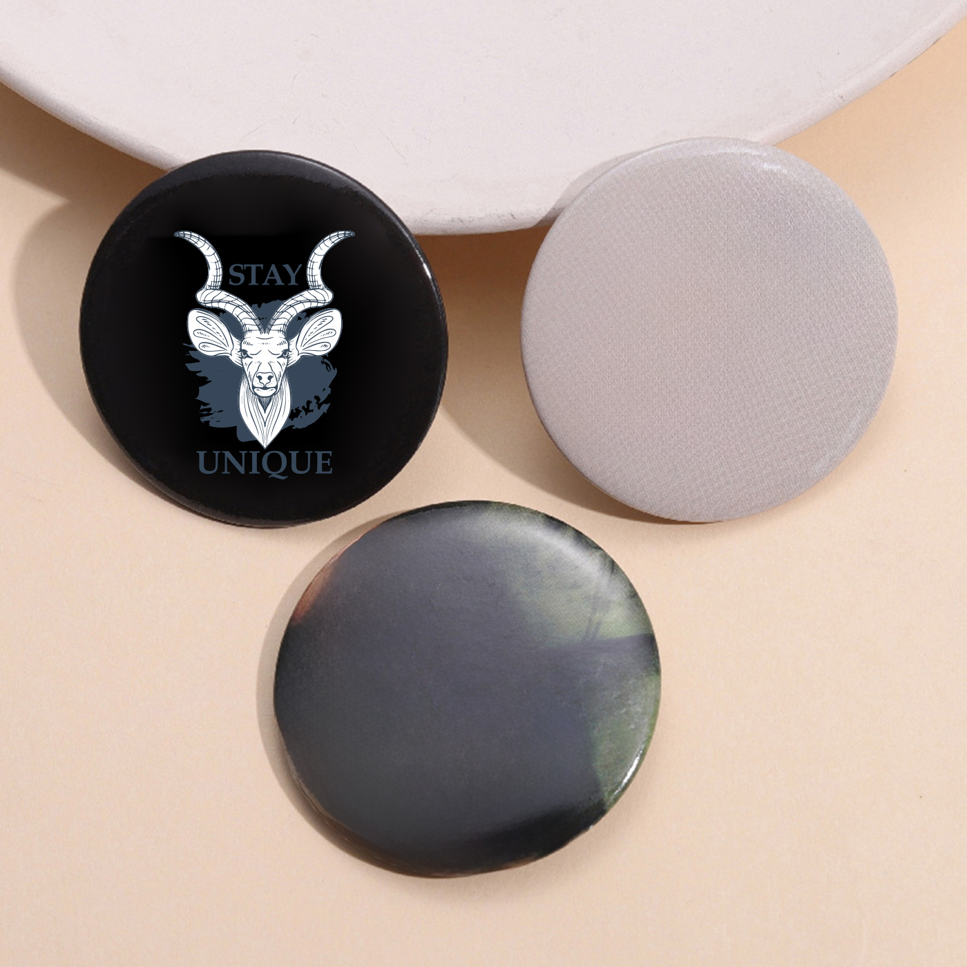 Custom Logo Pinback Button