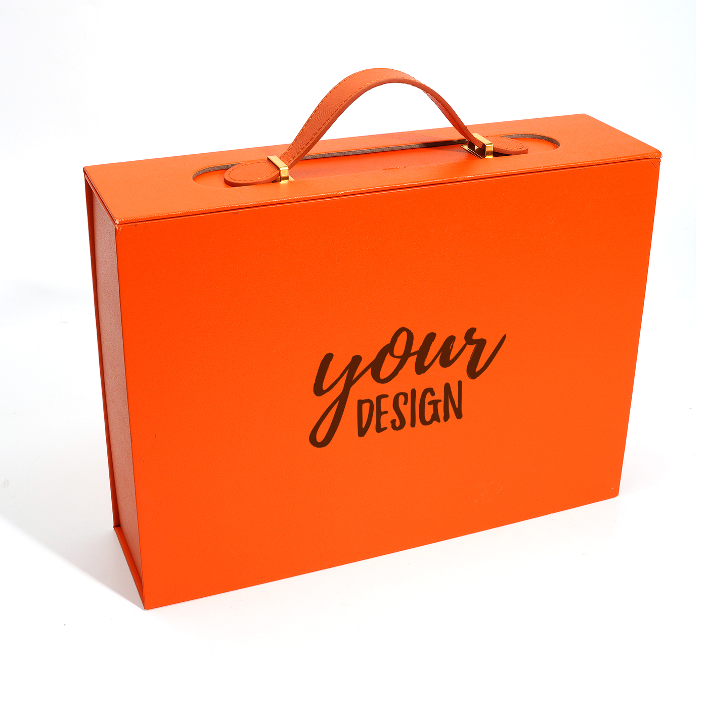 Branded Paper Gift Box with Handle