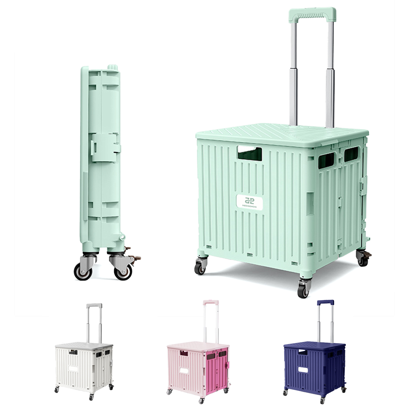 Durable Collapsible Rolling Crate