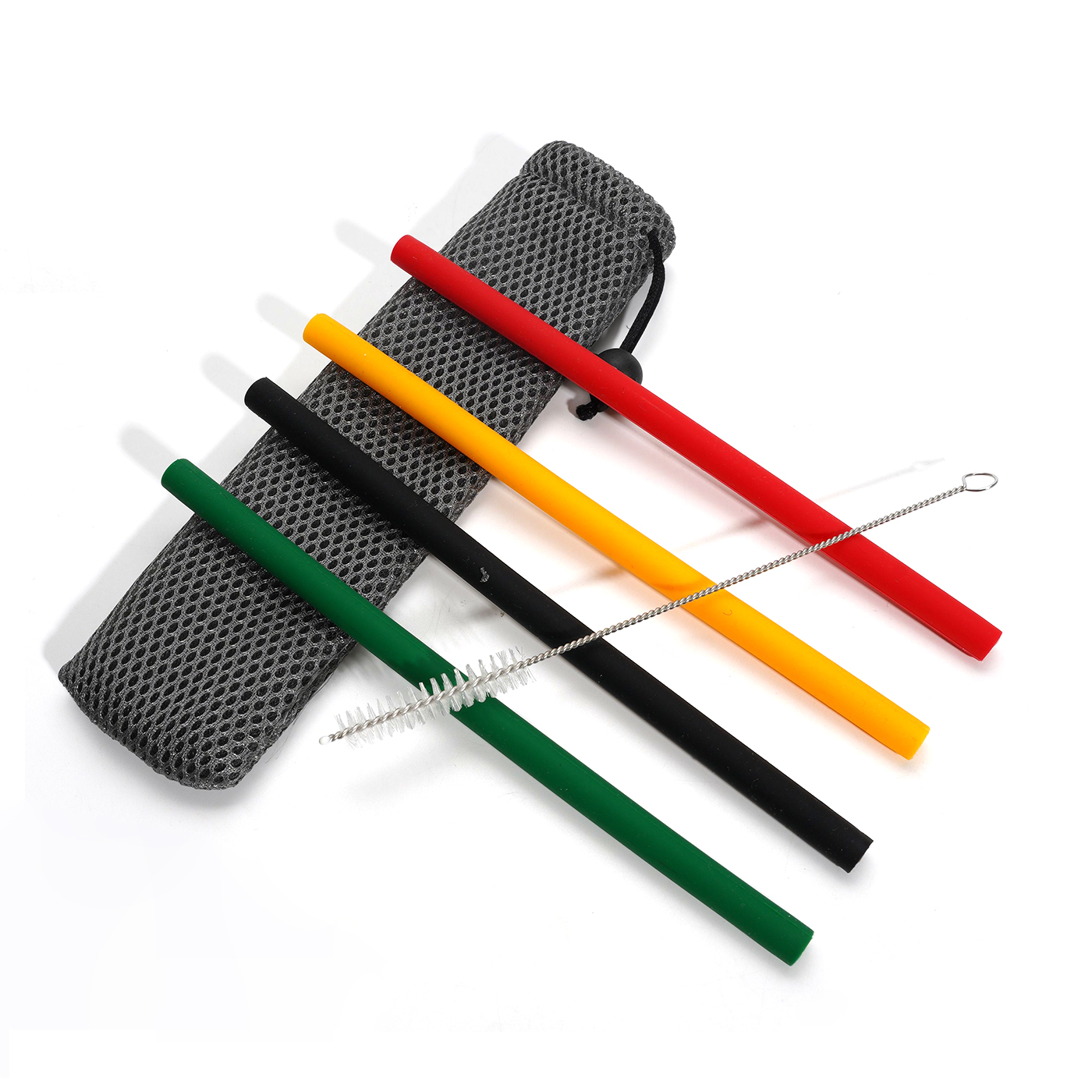 Reusable Silicone Straws With Case