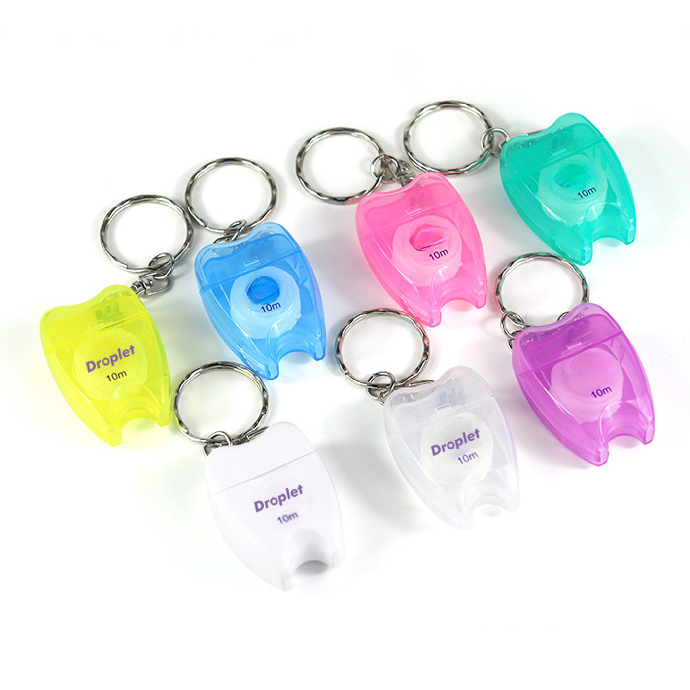 Portable Keychain Tooth Shape Dental Floss