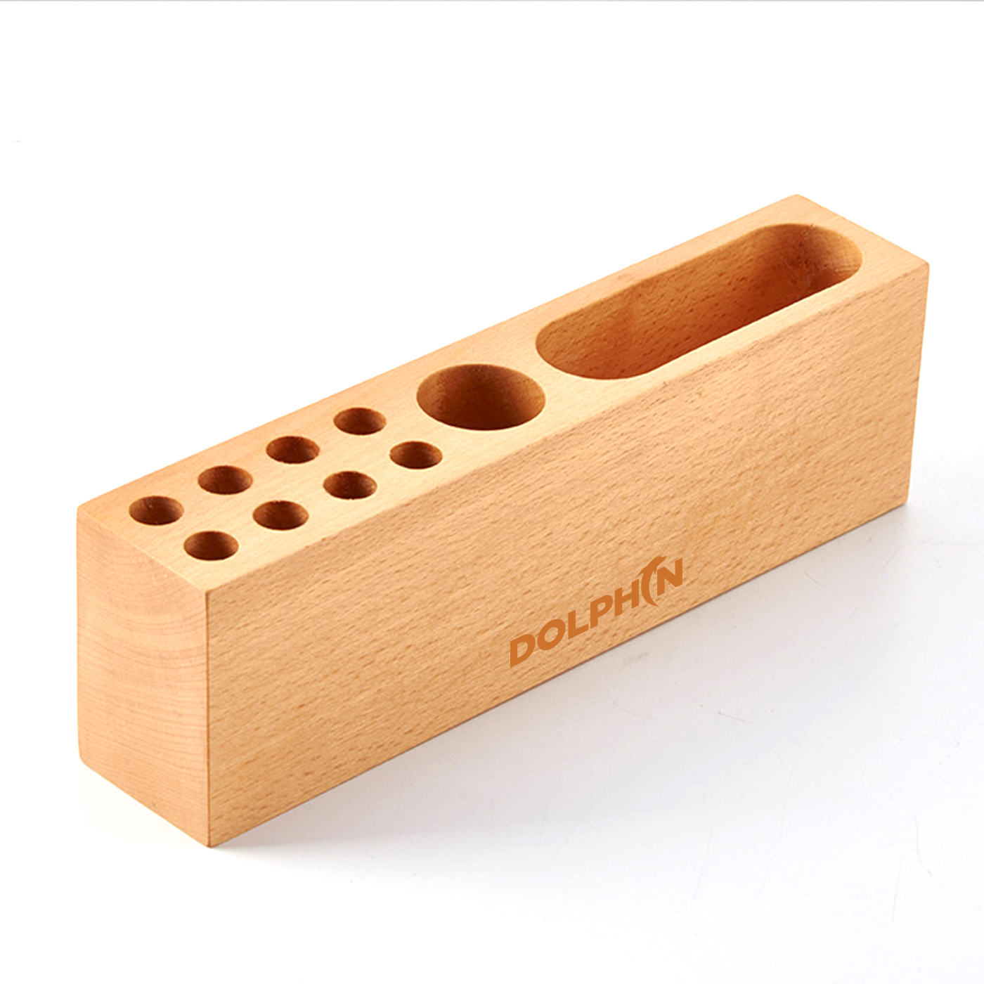  Multifunctional Desktop Wooden Pen Holder 