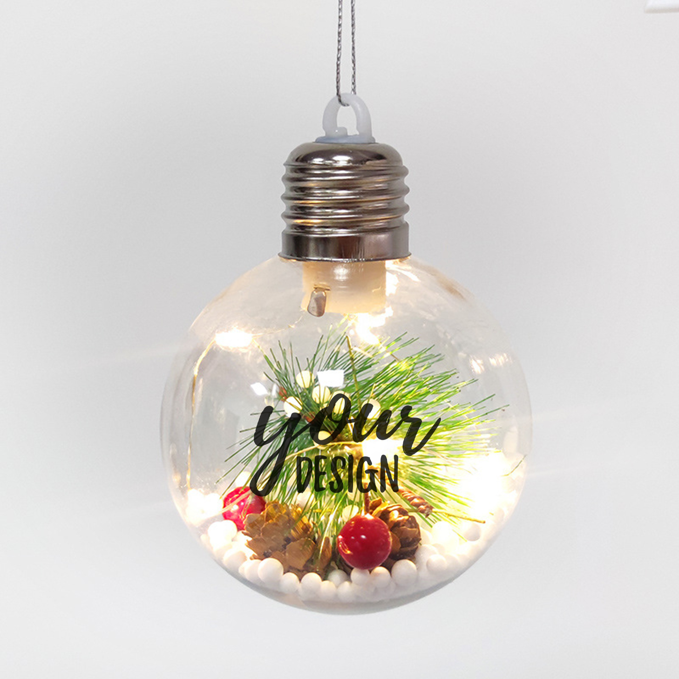 Christmas Ornament Clear Ball Light