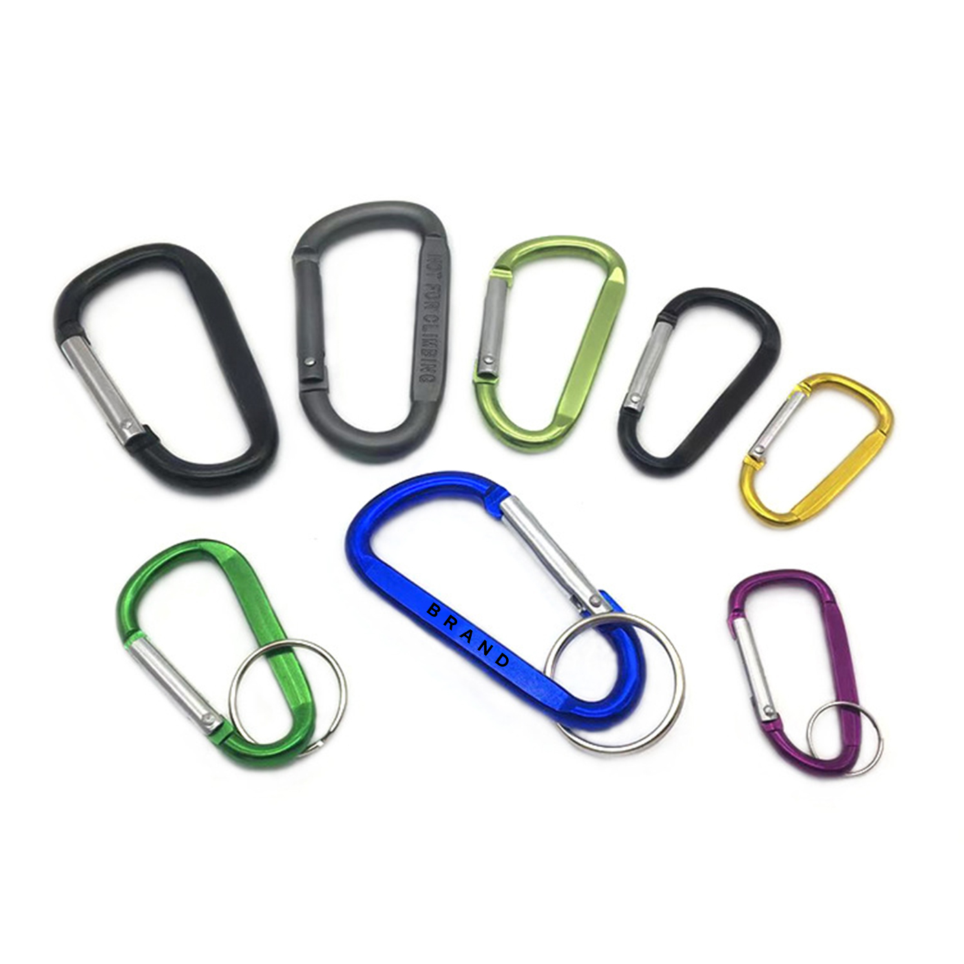  D Shaped Keyring Carabiner