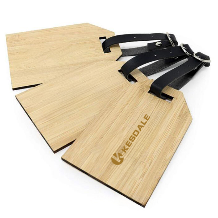 Wooden Luggage Tag