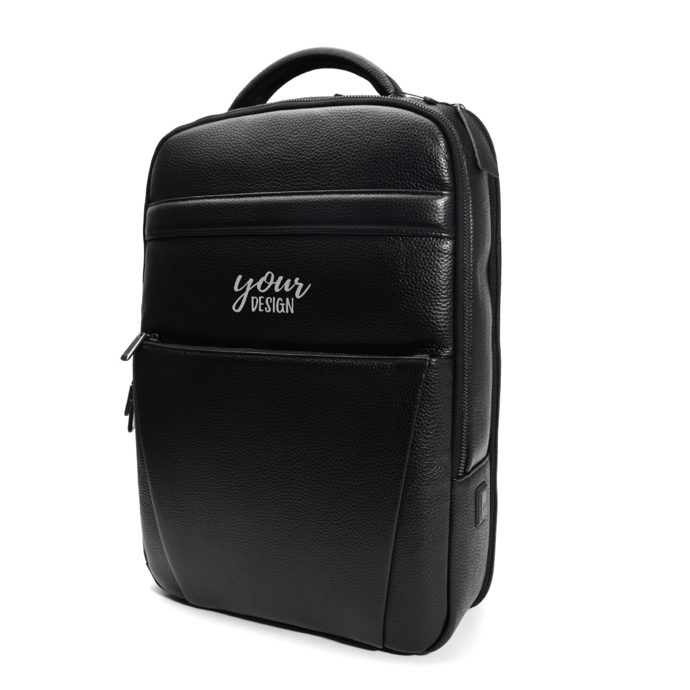 Leather Travel Laptop Backpack