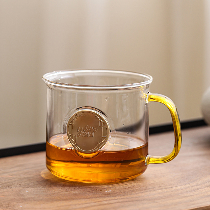 Custom Engraved Medallion Glass Mug