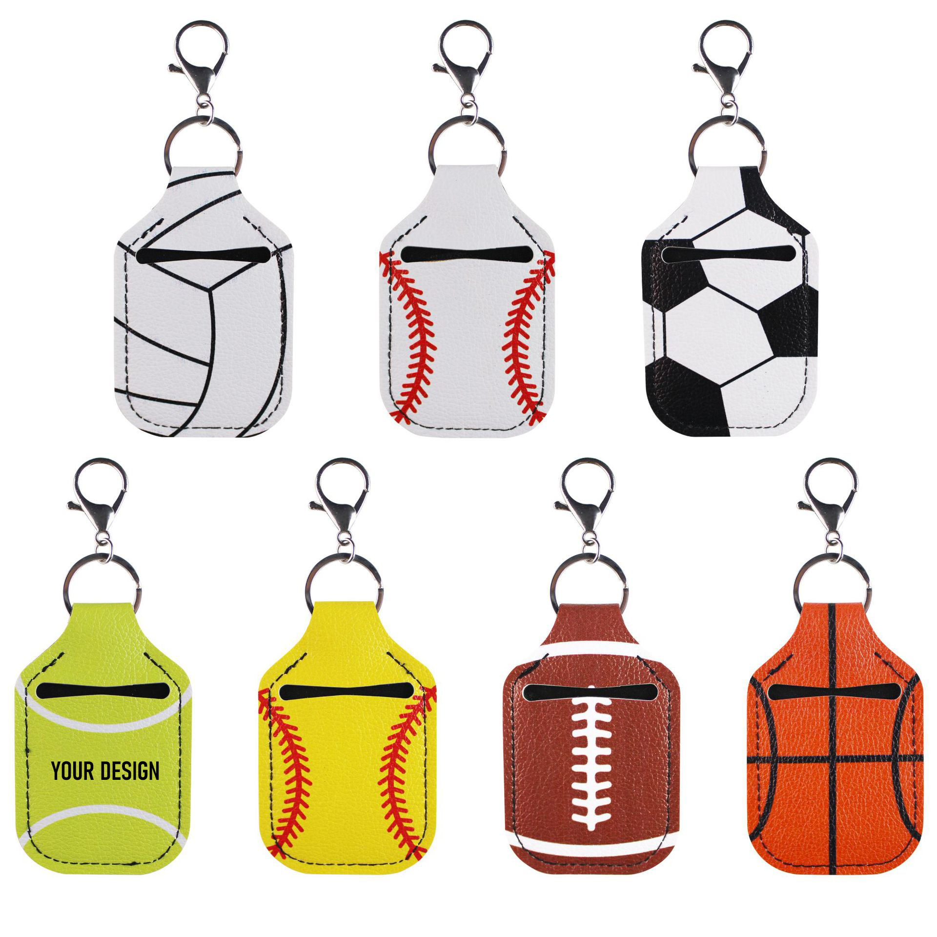 Hand Sanitizer Holder Keychain