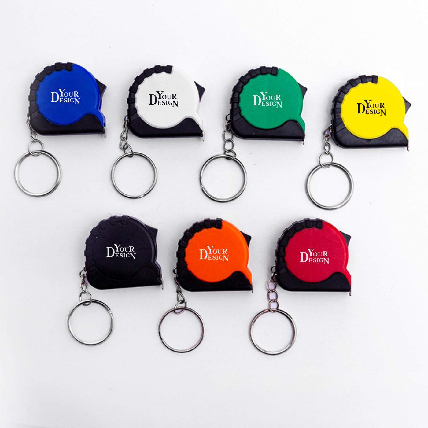 Custom Mini Grip Tape Measure With Keychain