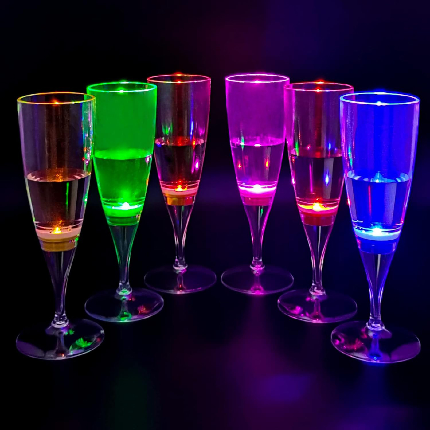 LED Light Up Cups Wine Glasses