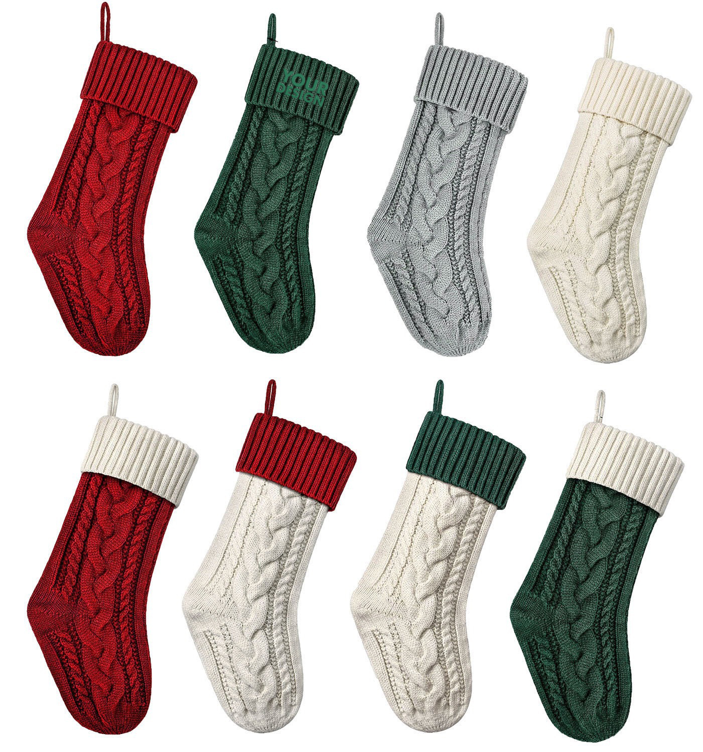 Custom Knitted Christmas Stockings