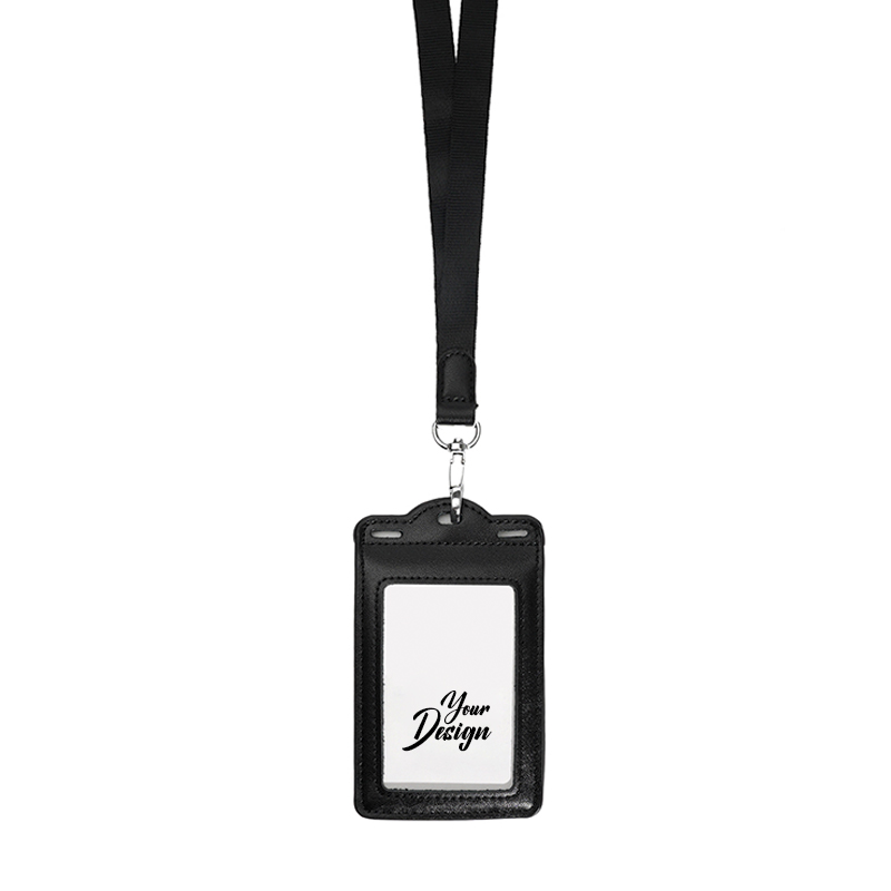 Leather ID Badge Holder 