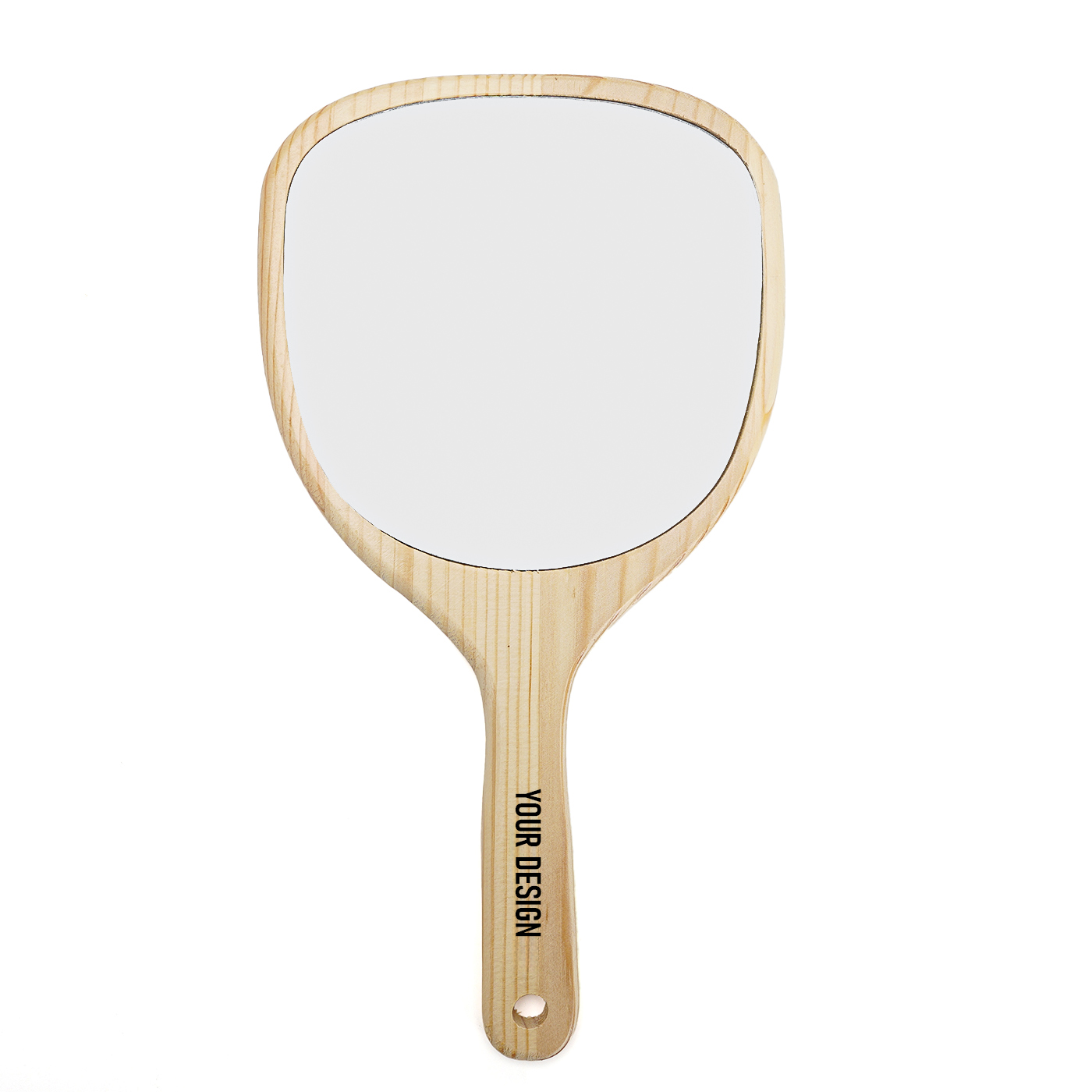Custom Wooden Hand Mirror