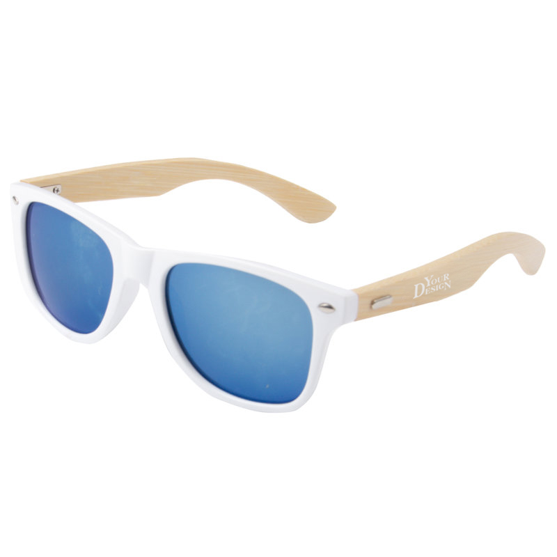 Personalised Mirrored Bamboo Frame Sunglasses