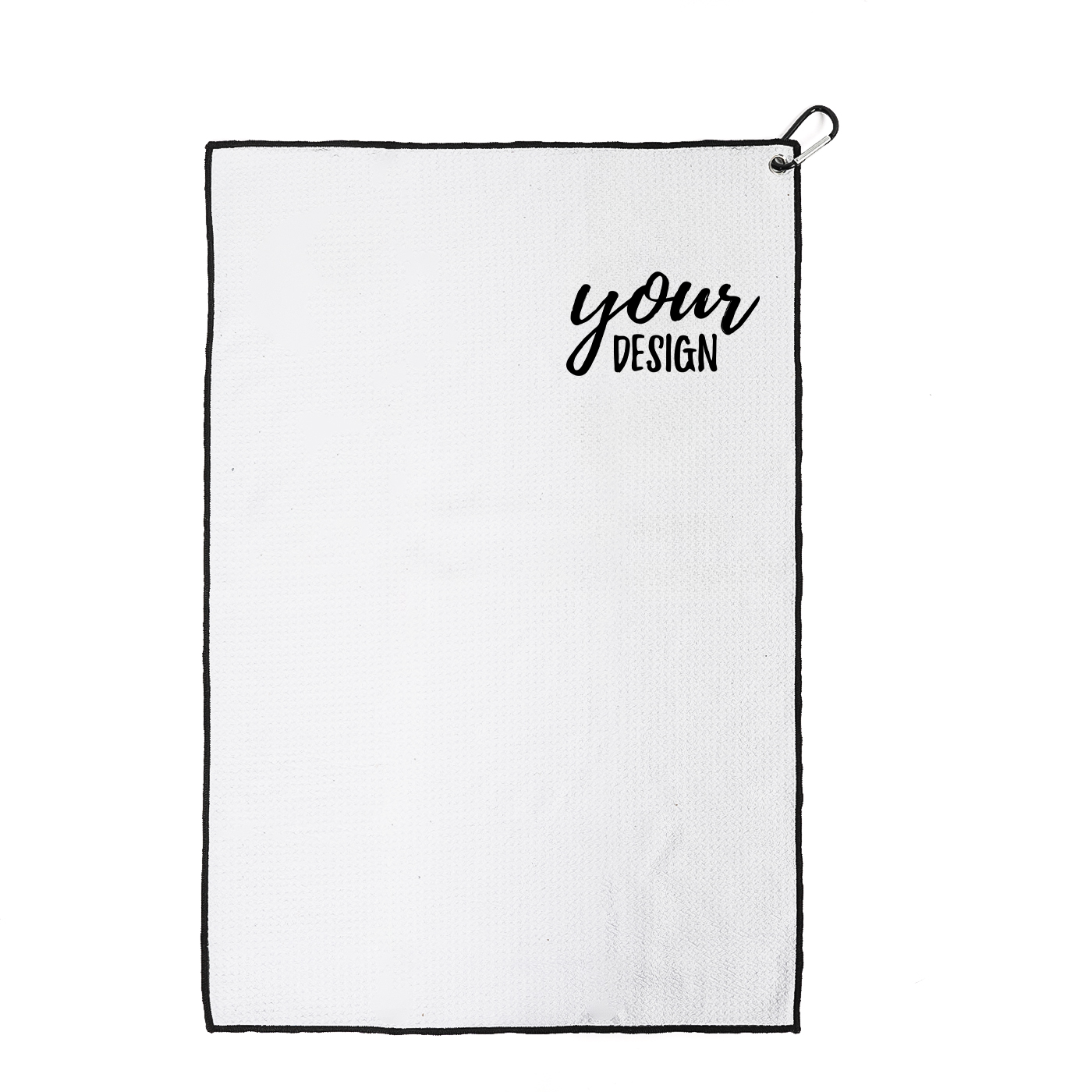 Branded Golf Towel with Carabiner Clip