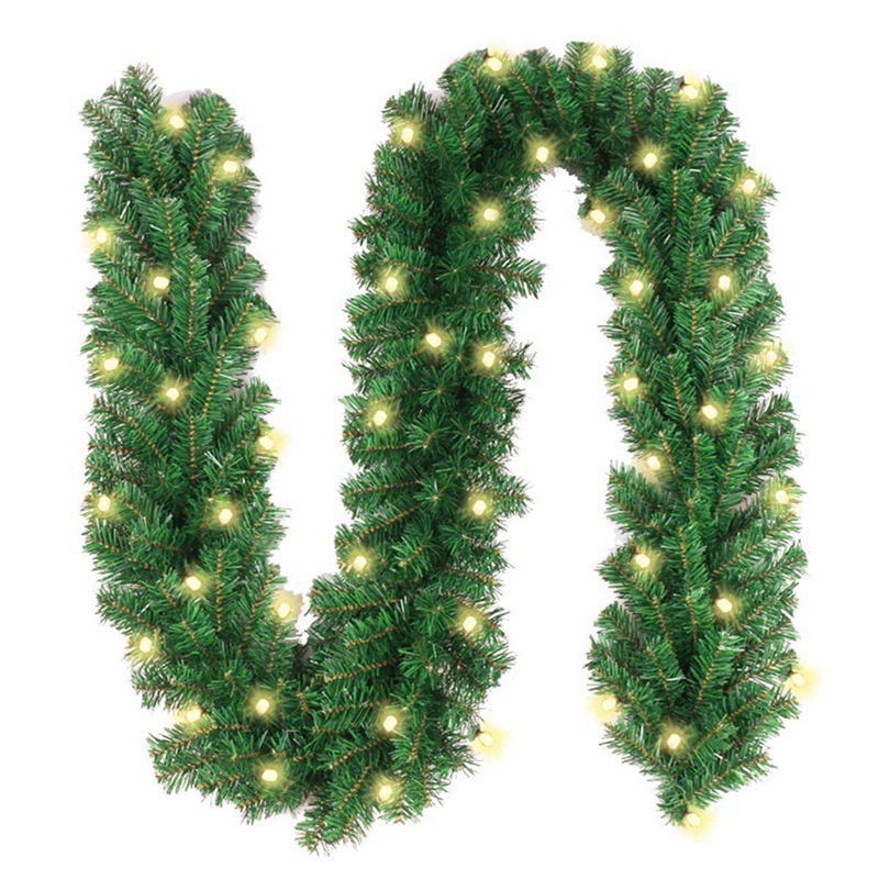 Personalized Christmas Rattan Garland 