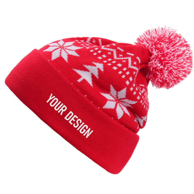 Custom Cuffed Christmas Beanie