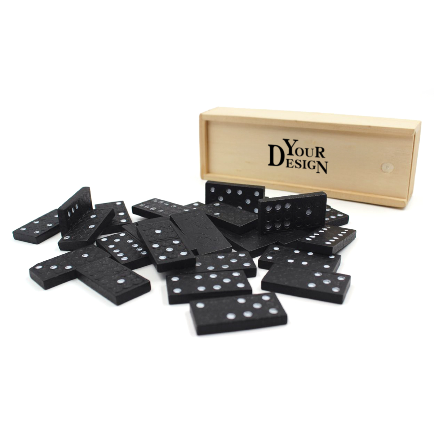 Dominos Set With Wood Case