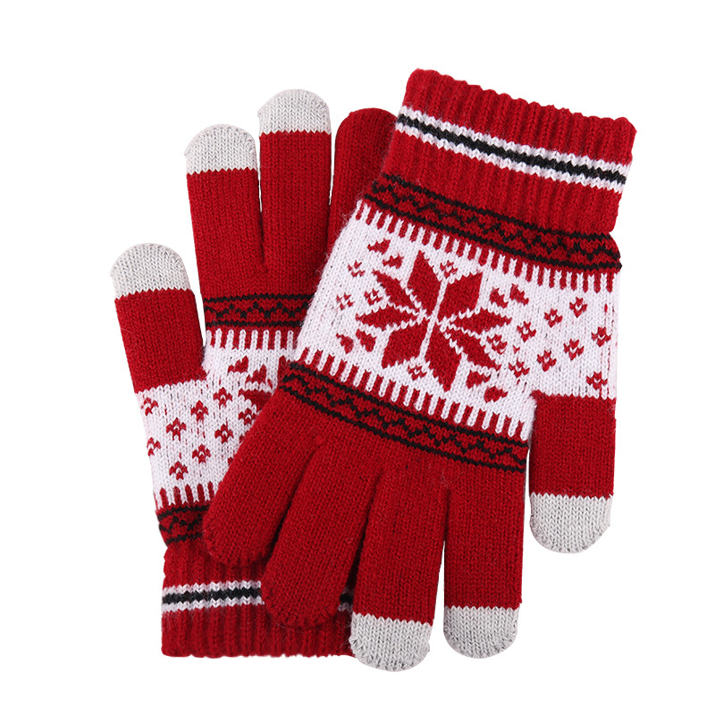 Custom Winter Touchscreen Christmas Gloves