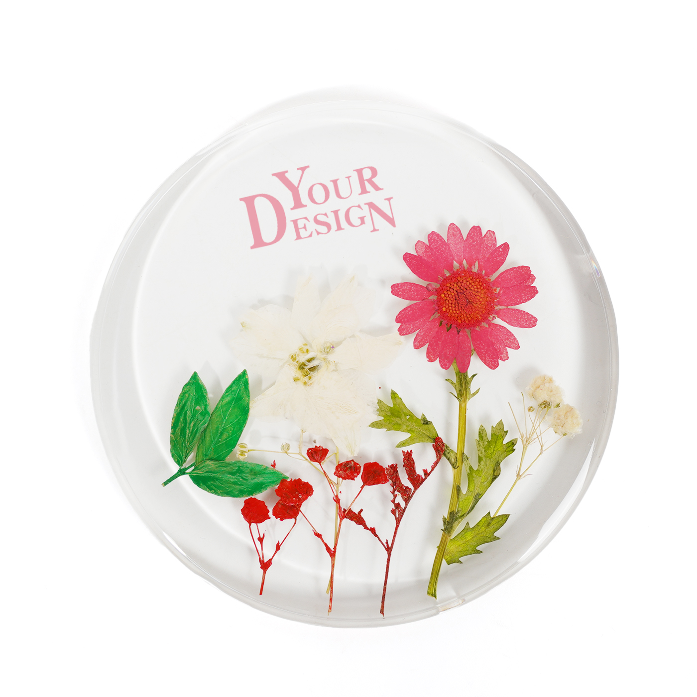 Personalized Round Resin Coaster 