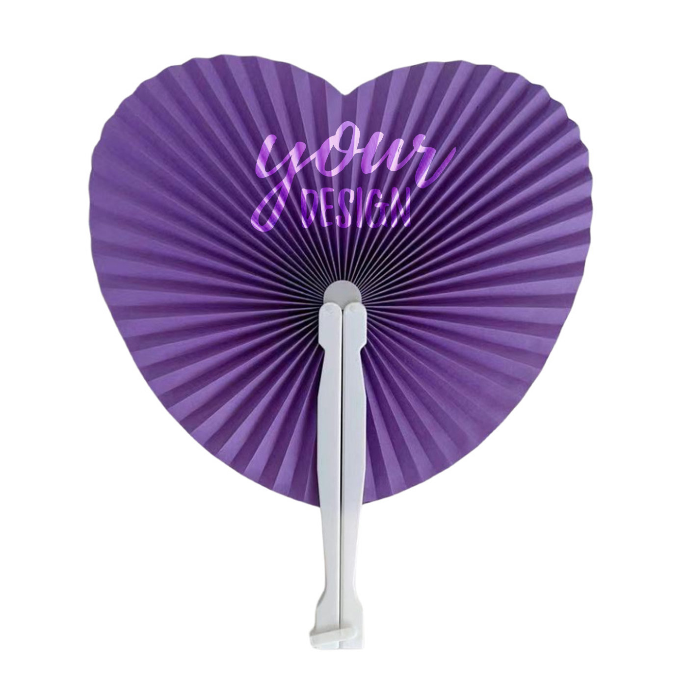 Heart Sharped Paper Hand Fan