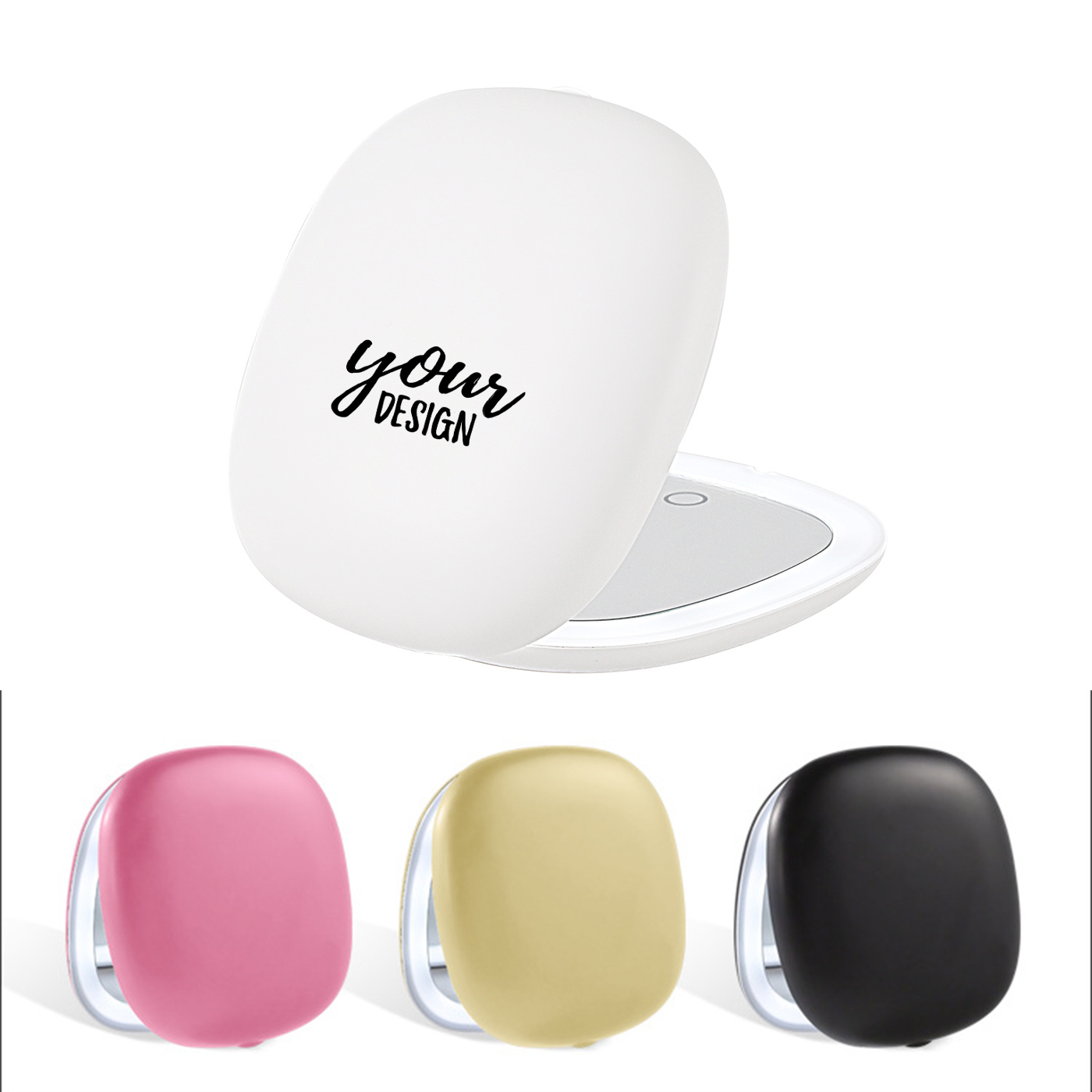 Personalized Portable Folding LED Mirror