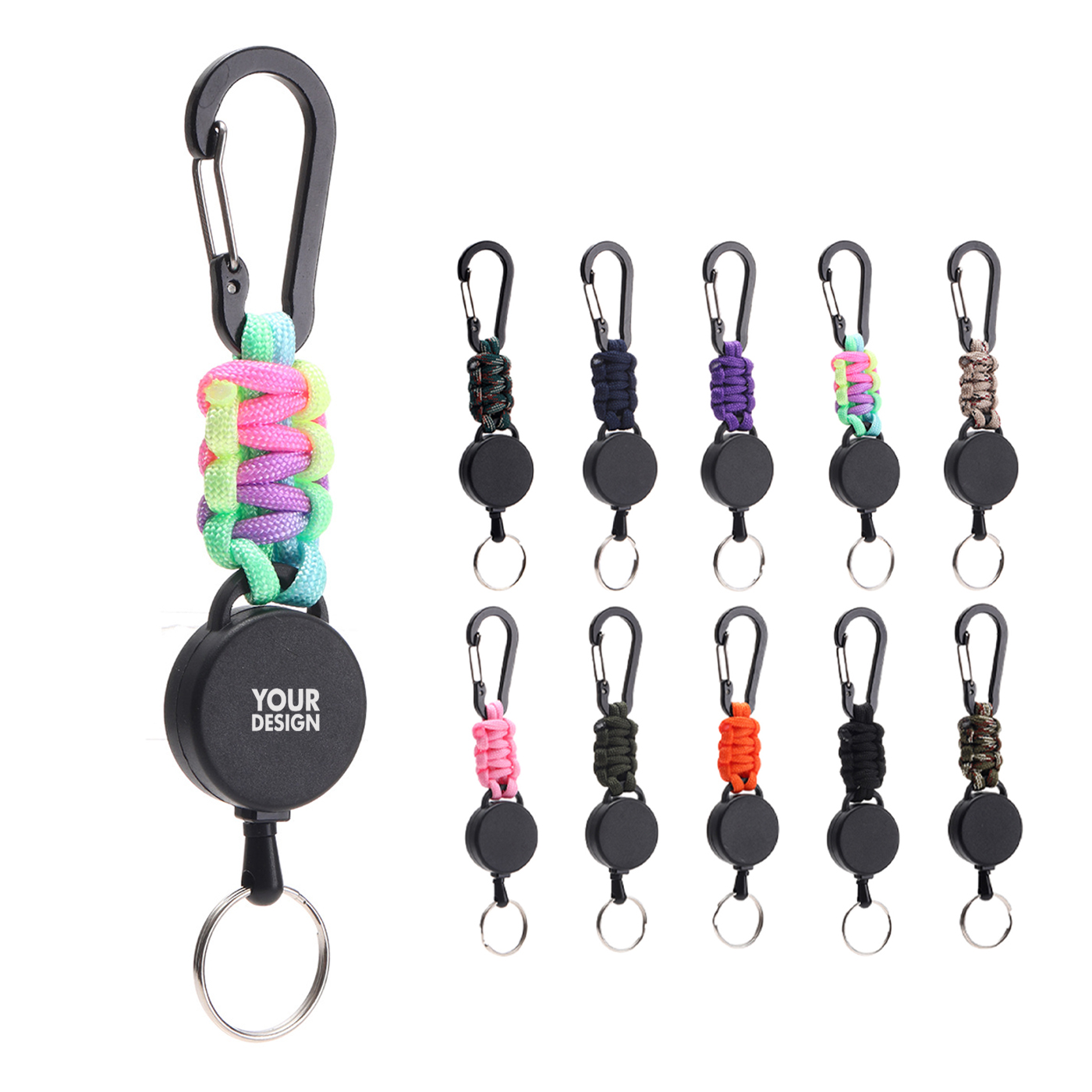 Retractable Carabiner Badge Holder
