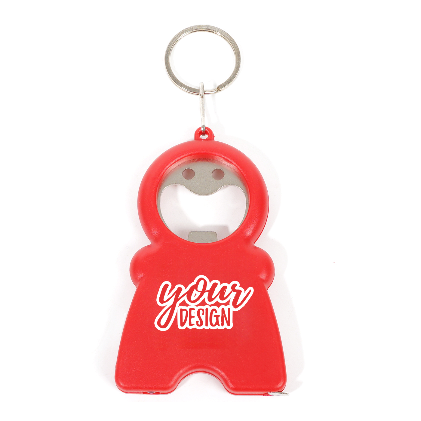 Ruler LED Bottle Opener Keychain