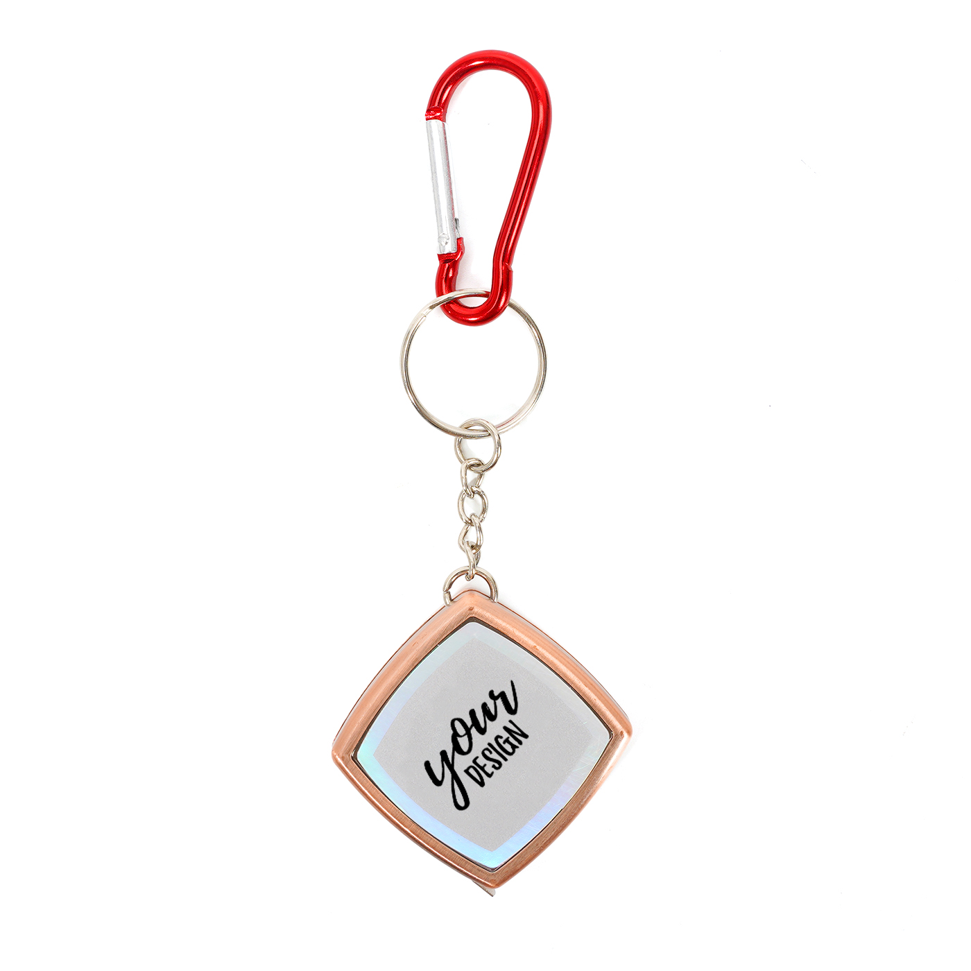 Mini Metal Tape Measure Key Ring