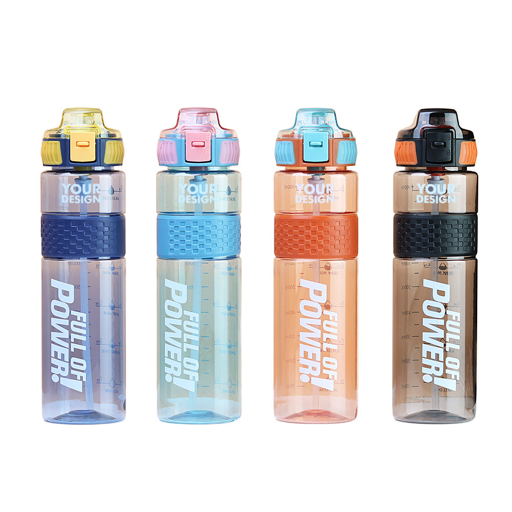  700ML Sports Drinking Bottle With Straw