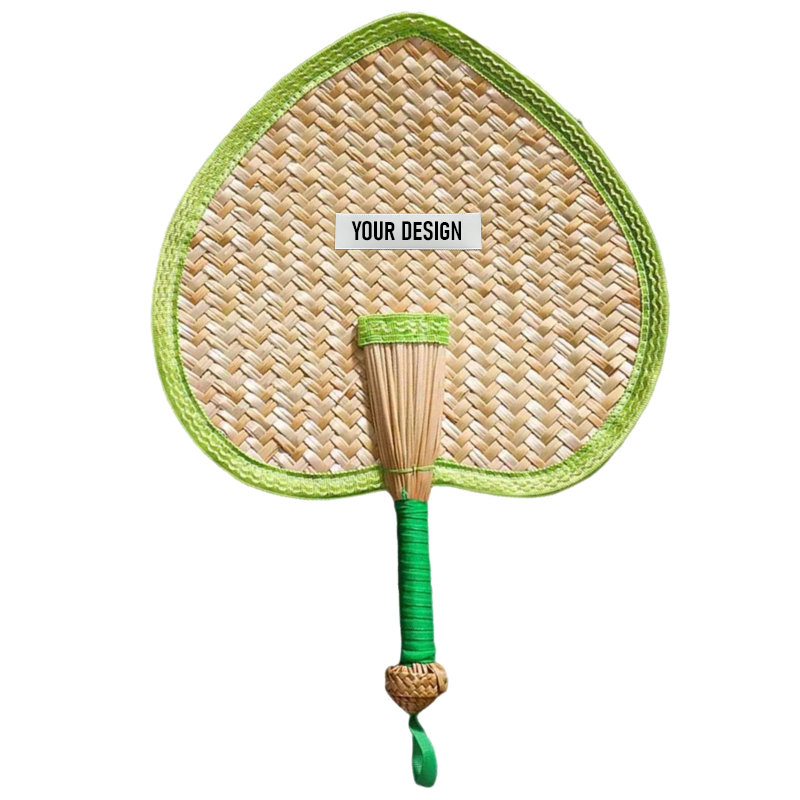 Summer Fan Crafted From Wheat Straw